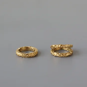 Amaiyllis 18K Aukso Žiedai Netaisyklingos Filialas Tekstūros Nelygus Kosmoso Tekstūros Žiedas Moterims Šalies Moterų Bijoux Papuošalai