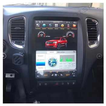 Android 8.1 Tesla Styel Automobilio DVD Grotuvas GPS Navigacija Dodge Durango 2011-2018 Vertikalus ekranas, Auto Radijo Galvos Vienetas Diktofonas
