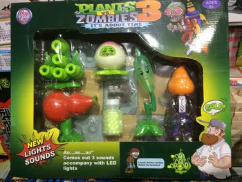 Augalai Zombied Monstras, Robotas, Sodas Karo Peashooter ABS Veiksmų Skaičius, Modelį, dovana, Žaislai Vaikams 