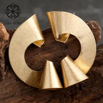 Aukso Sidabro Spalvos moteriški Auskarai bižuterijos Geometrinis Metalo Žavesio Moterų Mados Auskarai Dekoruoti Didmeninė Pendientes