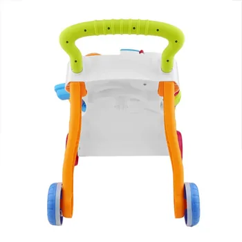 Aukštos Kokybės Baby Walker Žaislai Multifuctional Bamblys Vežimėlio Sit-to-Stand ABS Muzikos Walker su Reguliuojamu Varžtas Bamblys