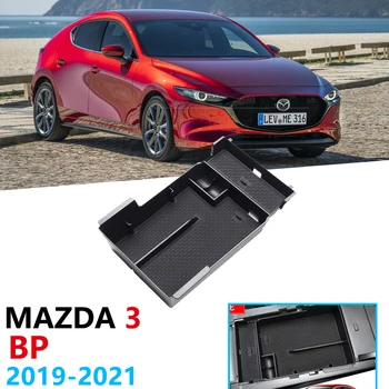 Automobilių Organizatorius Reikmenys Mazda 3 2019 2020 2021 BP Mazda3 Sedanas Hečbekas Porankiu Lauke Saugojimas, Monetų Dėžutė Kortelės neslystantis Kilimėlis