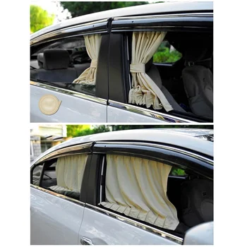 Automobilių Windowshade Užuolaidų Automobilių Šoninio Lango Tentai nuo saulės UV Apsauga Auto Galinis Stiklas Saulės Blokas