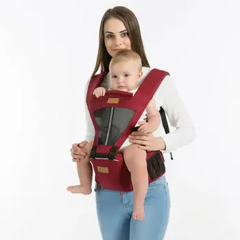 Baby Carrier, Kuprinės Su Klubo Sėdynės, Nuimamas Juosmens Parama Išmatose Dirželis Vežėjų 0-30M Daugiafunkcinis Kūdikių Diržas