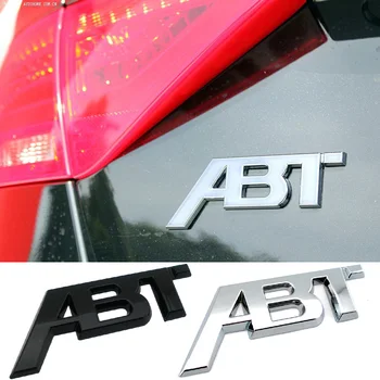 Bagažo skyriaus ABT Logotipas, Emblema Lipdukas Metalo Audi S1 QS7 TT RS3 SQ2 RS6 RS7 SQ7 A3 RS4 RS5 SQ8 A8L S6 A4 Q5 A1 S5 S4 A5 Automobilių Stilius