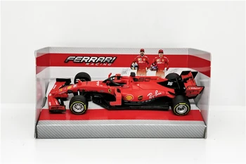 BBurago 1:43 F1 2019 SF90 #5 Sebastian Vettel #16 Charles Leclerc Normali Versija, Formulė-viena Lenktynių Automobilių Diecast