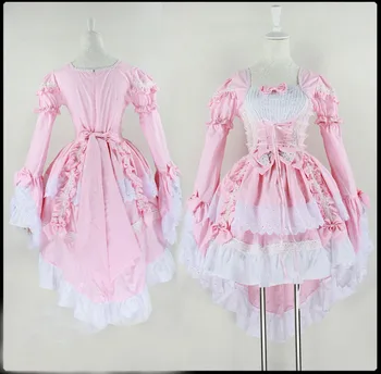 Cosplay Lolita Princess Dress Mielas Tarnaitė Paslaugų Juoda ir Balta Kambarinės Kostiumas Anime Kostiumas Mokykla Spalva Žaisti Sexy