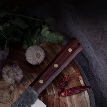 Dengjia 5Cr15MoV Nerūdijančio Plieno Susi Peilis Rankinio Kalimo Chef Peilis Namų Virtuvėje Pjaustyti Mėsą Cleaver Pjovimo Daržovių