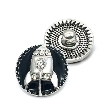 Didmeninė w341 3D 18mm 25mm kalnų krištolas metalo snap mygtuką Apyrankės Karoliai Keičiamos Papuošalai Moterims accessories