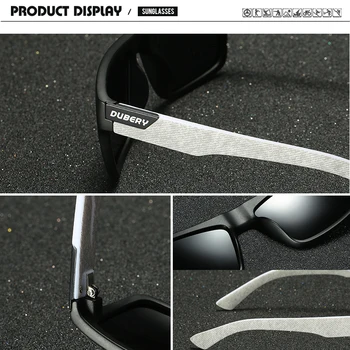 DUBERY populiariausi italijos Dizaino Unisex Poliarizuoti Akiniai nuo saulės Vairuotojo Mens Vėsioje Atspalvių gafas de sol Luxury Saulės Akiniai Su dėžute