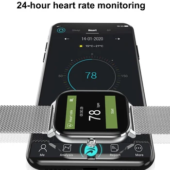 EKG Visą Touch Smart Watch Vyrai Moterys 