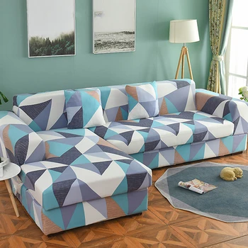 Geometriškai pigūs 1/2/3/4 sėdynės Sofa cover sofa-wrap 