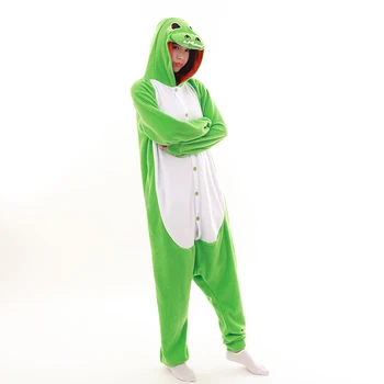 Gyvūnų Mėlyna Dinozaurų Onesies Kigurumi Suaugusiųjų Green Dragon Pižama Pižamos Jumpsuit naktiniai drabužiai Karnavaliniai Kostiumai pijama masculino