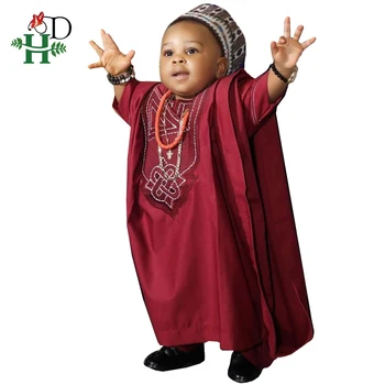 H&D bžūp afrikos vaikus, drabužiai dashiki marškinėliai ziajać 3 gabalus nustatyti sūnus berniukas kostiumai 2020 m. pietų afrikos vaikai raudona apranga TZ3062