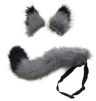 JUNBOON 26 Colių fox Ausų Uodegos Nustatyti Suaugusiųjų ir Paauglių Cosplay kostiumas Šalis