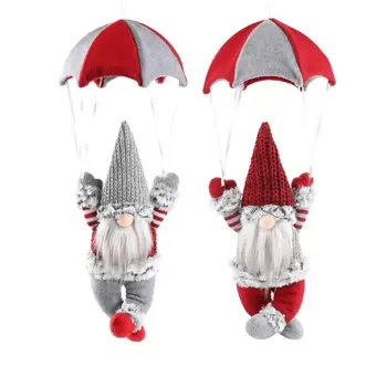 Kalėdų švedijos Gnome Parašiutu Kabo Pakabukas Papuošalai Kalėdų Šventė Apdailos Naujųjų Metų Prekes mergina ir vaikinas