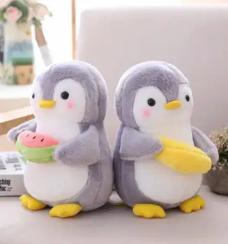 Kūrybos Cudding Vaisių Pingvinas pliušinis kimštiniai žaislai, Mielas Pingvinas Pora pliušinis lėlės vaikams, Žaislas, Namų Dekoro Žaislai Vaikams, gimtadienis