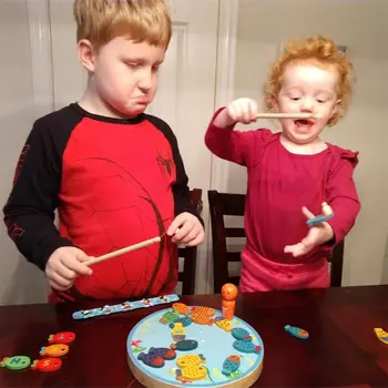 Magnetinio Žvejybos Žaidimas Žaislas, skirtas Vaikams Abėcėlė Žuvis Gaudyti Skaičiavimo Ikimokyklinio Valdybos 2 3 4Year Senas Vaikams, kurie mokosi Švietimo