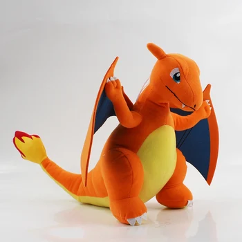Mielas 28cm Charizard pliušinis įdaryti anime lėlės žaislas Karšto Japonų animacinių filmų dragon lėlės žaislas, minkšti kimštiniai didelis lėlės vaikams dovanų