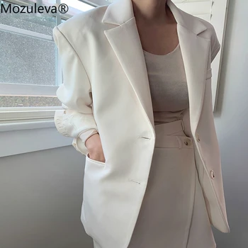Mozulevat 2020 Elegantiškas Prašmatnus Single-breasted Moterų Švarkas Prarasti Viršutiniai Moterų Kostiumas Striukė Pavasario Vasaros Moterų Jacke Femme