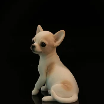 Mr. Z Dervos PVC Miniatiūriniai Gyvūnų Modelio Mielas Čihuahua Šuniuką Šunų Modelis Žaislas tinka Veiksmų Skaičius, Žaislai, Aksesuarai