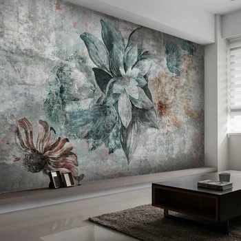 Namo Sienų Apdaila 3D Tapetai Pasirinktinius Nuotraukų Freskos Šiaurės Derliaus Abstrakčių Gėlių Sienų Tapyba Kambarį Miegamasis Fone