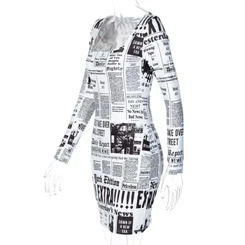 Nauja Vasaros Mados Moterų Suknelės, Laikraštyje Spausdintos Trumpos Rankovės Bodycon Mini Suknelė Vestidos Suknelės 2020 M. Naktinis Klubas