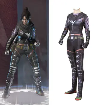 Naujas 2019 Žaidimas Apex legendos Wraith Cosplay Kostiumas Moterims Mergina Vaidmenų Zentai Spandex Bodysuit Jumpsuit Kostiumai Anime