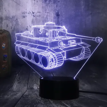 Naujas Dizainas Cool Mašinos Bako Naujovė Stalo Lempa 3D LED Nakties Šviesa 7 Spalvų Kaita, Svetainės Dekoro Blizgesio Vaikas Kalėdų lempos Žaislas