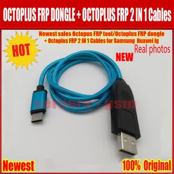 Naujausias pardavimo ORIGINALAUS Aštuonkojai FRP priemonė/Octoplus FRP dongle + Octoplus FRP USB UART 2 IN 1 Kabeliai, 