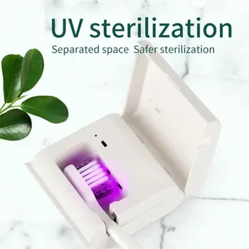 Nauji Karšto UV Šviesos dantų šepetėlį Sterilizer Punch-nemokamą dantų šepetėlį Turėtojas, Antibakterinis Uv dantų šepetėlį Sterilizer Box (be Baterijos)