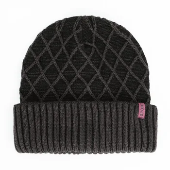 Nauji vyriški skrybėlę žiemos skara megzti skrybėlę lauko šiltas, storos medvilnės dangtelis aksomo aukštos kokybės medvilnės vyrų kepurę didelio dydžio slidinėjimo šiltas