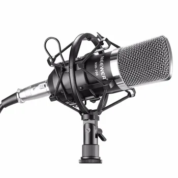 Neewer NW-700 Profesionalus Studija Transliavimas ir Įrašymas Kondensatoriaus Mikrofonas, Įskaitant: Mikrofonas + Shock Mount + Kabelis