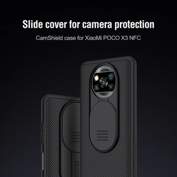 Nillkin Už Xiaomi Poco X3 NFC Camshield Kameros Slide Apsaugoti Padengti Telefono dėklas Objektyvo Apsaugos Atveju Xiaomi Poco X3 NFC