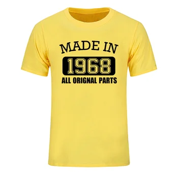 Pagamintas 1968 Visos Originalios Dalys, T-Shirt 50 Metų Būdamas 50-mečio Aukštos Kokybės Medvilnės T Shirts
