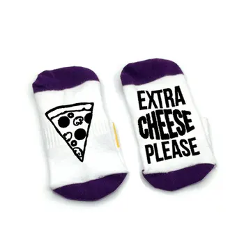 Papildomų sūris, prašome pica žodis kojines meilužis pica kojinės medvilnės patogus unisex Vyrų, Moterų Kojinės
