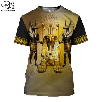 PLstar CosmosHorus Senovės Horo Egipto Dievo Akių, Egipto Faraonas Anubis veido 3dPrint T-shirt Vyrai/Moterys Unisex Streetwear S-4
