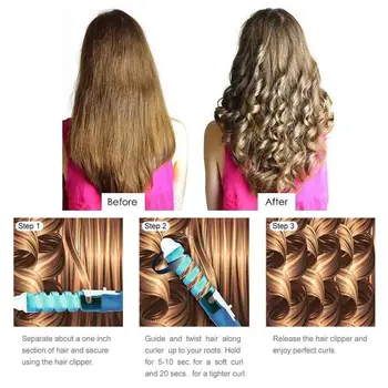 Professional Hair Curler Magija Spiralės Garbanoti Geležies Greitai, Šildymo Garbanoti Lazdelė Elektriniai Plaukų Styler Pro Stilius Įrankis