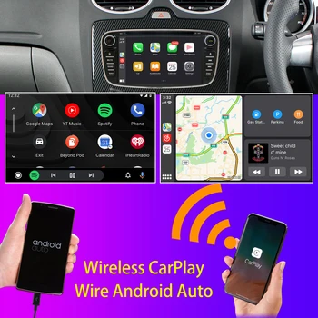 PX6 4+64G GPS Android 10.0 Automobilių DVD Grotuvas, Ford Focus, Mondeo, Focus C-MAX, S-MAX, C, S Max, Kuga 