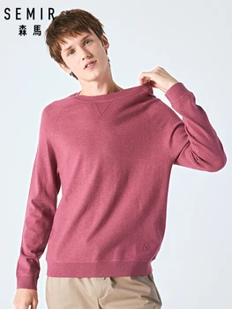 SEMIR Trikotažas megztinis vyrams 2020 naujų rudens dugno megztinis atsitiktinis o kaklo džemperis vyrams korėjos jaunimo megztinis ilgomis rankovėmis