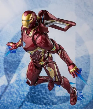 SHF Marvel Keršytojas endšpilis Ironman MK50 Nano Ginklas Nustatyti TŪRIO.2 Sąnarių Kilnojamojo Figūrėlių, Žaislai