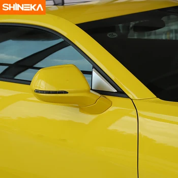 SHINEKA Automobilių Stilius statramsčio Dekoratyvinio Skydelio Dangtelį Lapo Lipdukas Langą Trikampio Dangčio Apdaila už Camaro 2017+