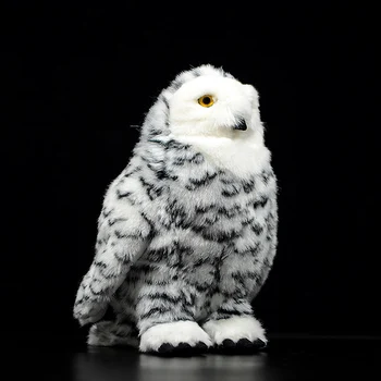 Snieguotas Owl Modeliavimas Lėlės Balta Bubo Scandiaca Paukščių Gyvūnų Minkšti Kimštiniai Mielas Pliušinis Žaislas Vaikams, Vaikams, Dovana, Namų Dekoracijos