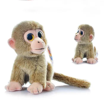 Tikroviška Beždžionė Pliušiniai Žaislai Mielas Mini Beždžionės Didelis Akimis Realus Laukinių Gyvūnų Įdaryti Žaislas Kalėdų Dovanos Vaikams