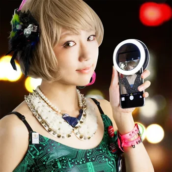 Universalus Selfie LED Blykste Žiedas Šviesos Nešiojamų Lempa, Mobilusis Telefonas Objektyvas, Skirtas 