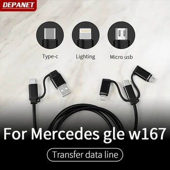 Usb konversijos linija Mercedes GLE W167 350 450 500e gls w167 450 500 550 x167 interjero dekoravimo reikmenys