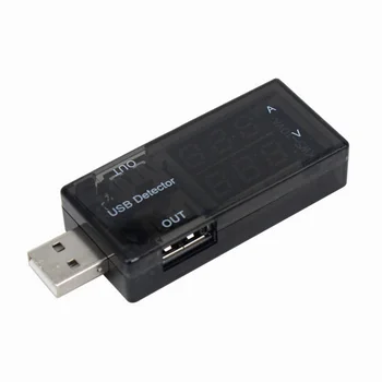 USB Įkroviklis Detektoriaus Srovės Įtampos Testeris Dvigubas Skaitmeninis Ekranas Volt Amp Matuoklis Android Telefone Ir 