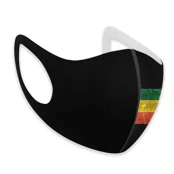 Vaikų, Vyrų, Moterų Veido Kaukė Derliaus Metų Ir Subraižyti Etiopijos Vėliava Plaunamas Audinys Mondkapjes Masbaar Virusas veido kaukė dizaineris
