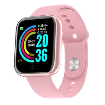 Y68 Bluetooth Moterų Sporto Smartwatch Vyrų Vandeniui Smart Watch Širdies Ritmo Monitorius 