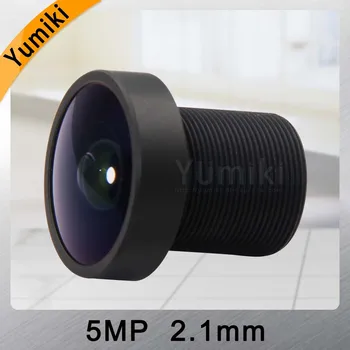 Yumiki 5.0 Megpixel M12 MTV 2.1 mm, 5MP HD VAIZDO Kameros Objektyvas IR HD Saugumo Kameros Objektyvas Fiksuoto Iris